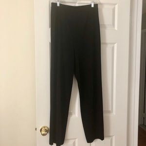 Misook black knit pants size M